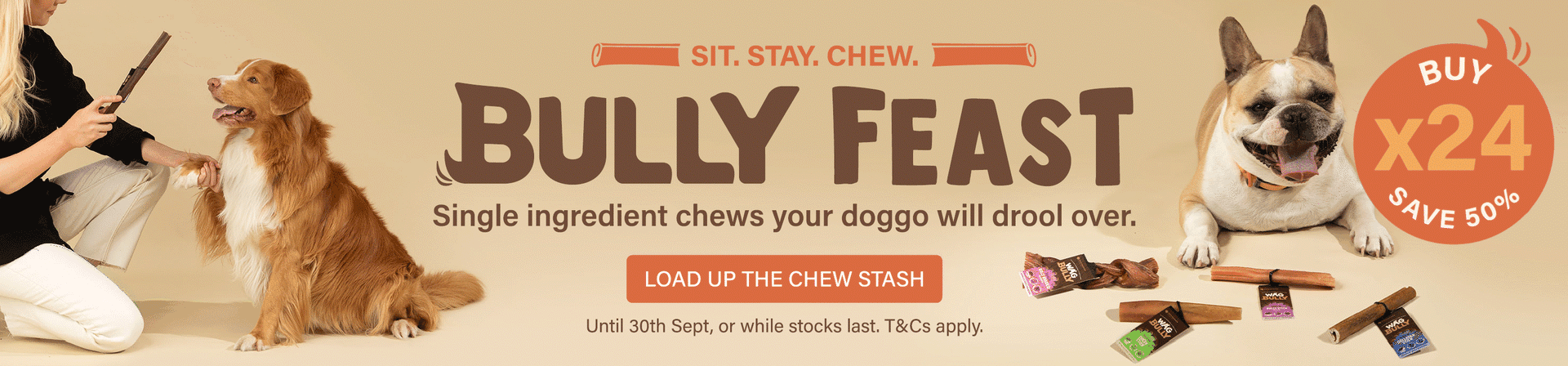 Bully Feast: buy 24, save 50%