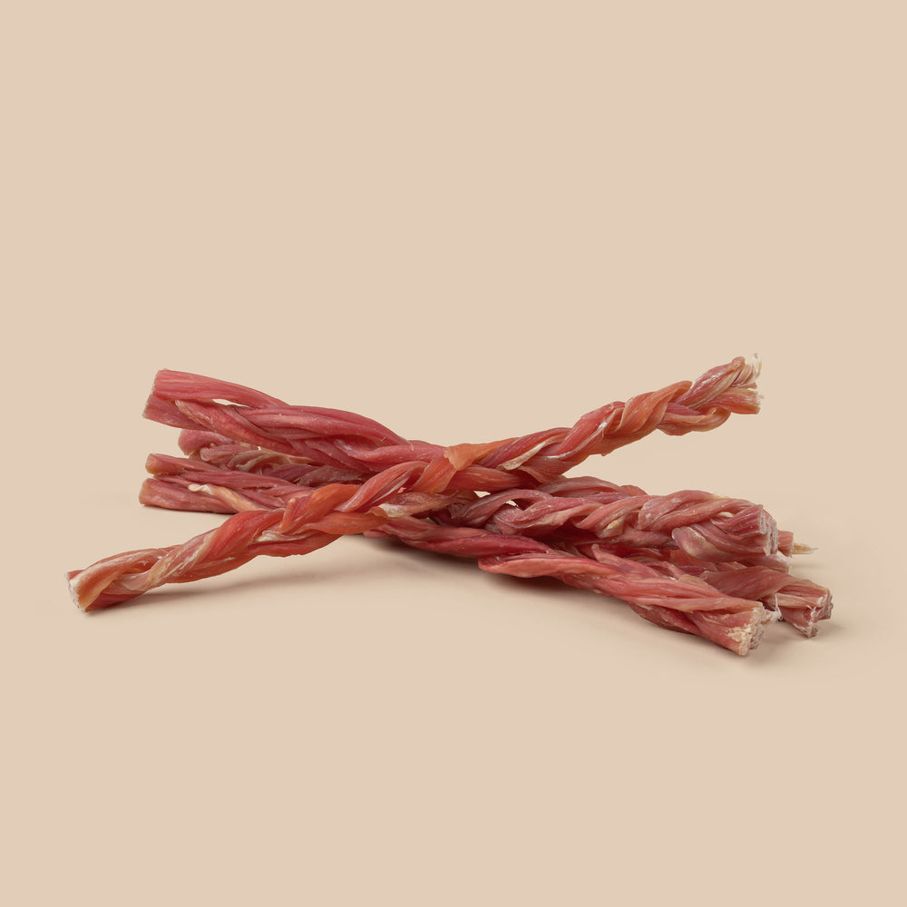 Braided Bully Stick 4 Pk