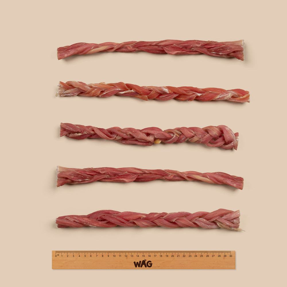 Braided Bully Stick 4 Pk