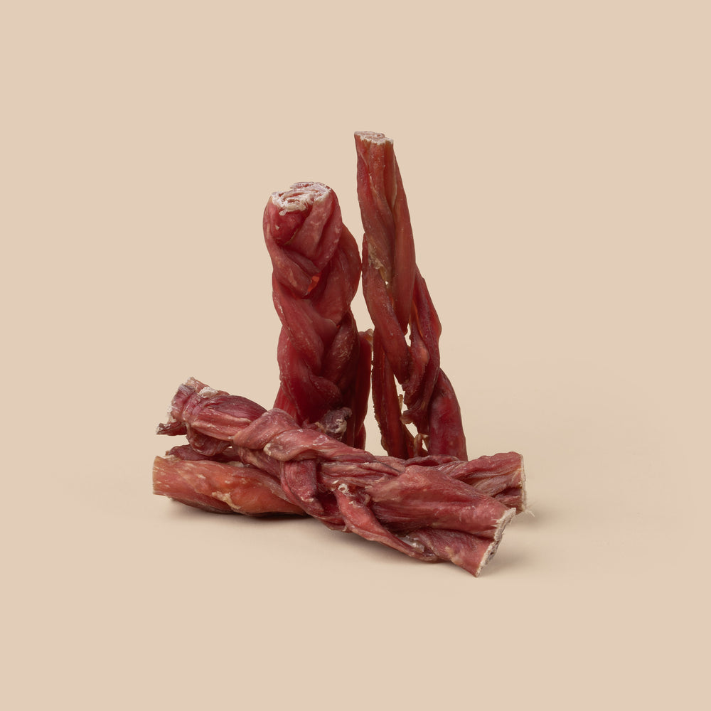 Braided Bully Stick 4 Pk