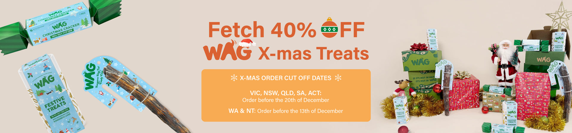 Fetch 40% OFF Christmas Treats