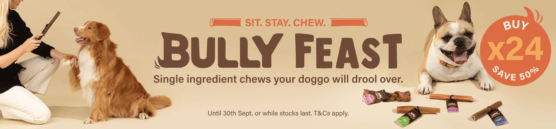Bully Feast: buy 24, save 50%