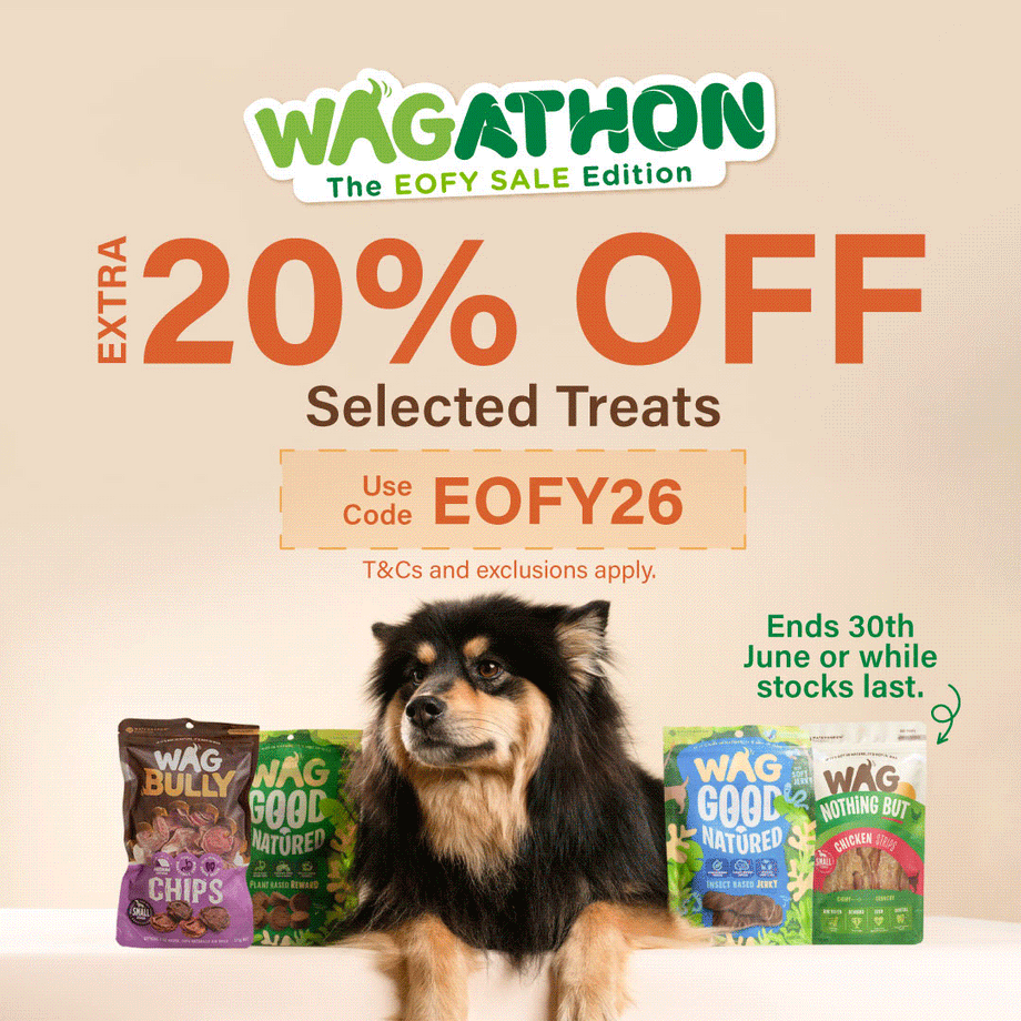 WAG EOFY Sale - Extra 20% OFF Selected Dog Treats