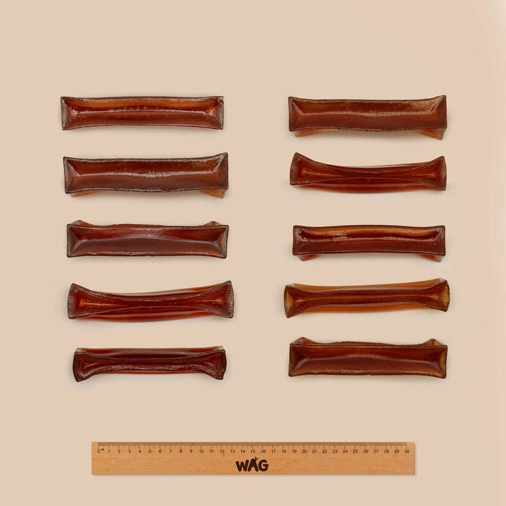 Collagen Plus dog chew size reference