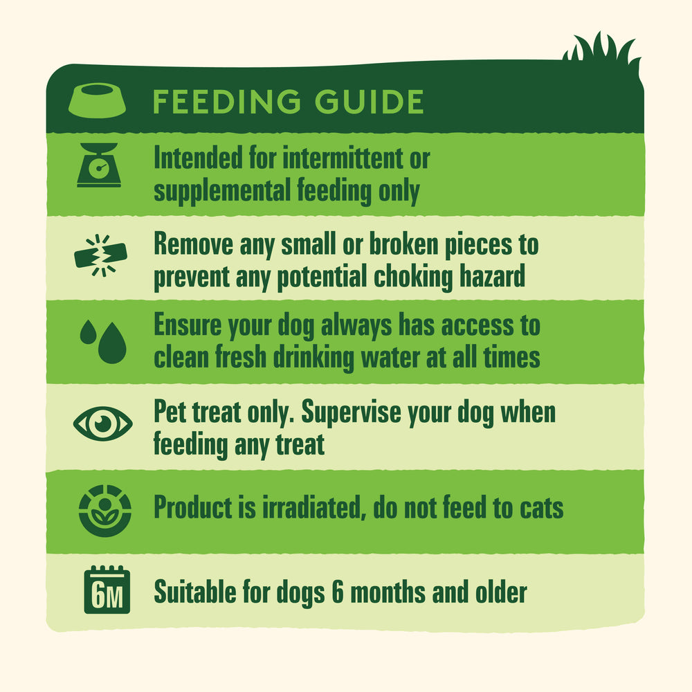Venison ribs feeding guide.