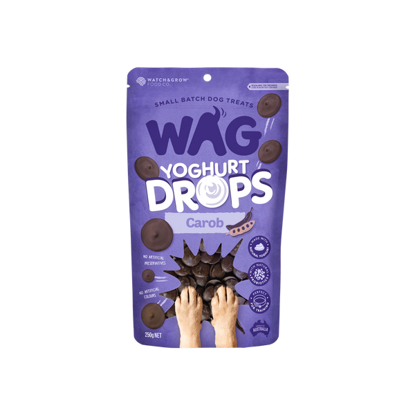 Carob Yoghurt Drops Treat for Dogs WAG