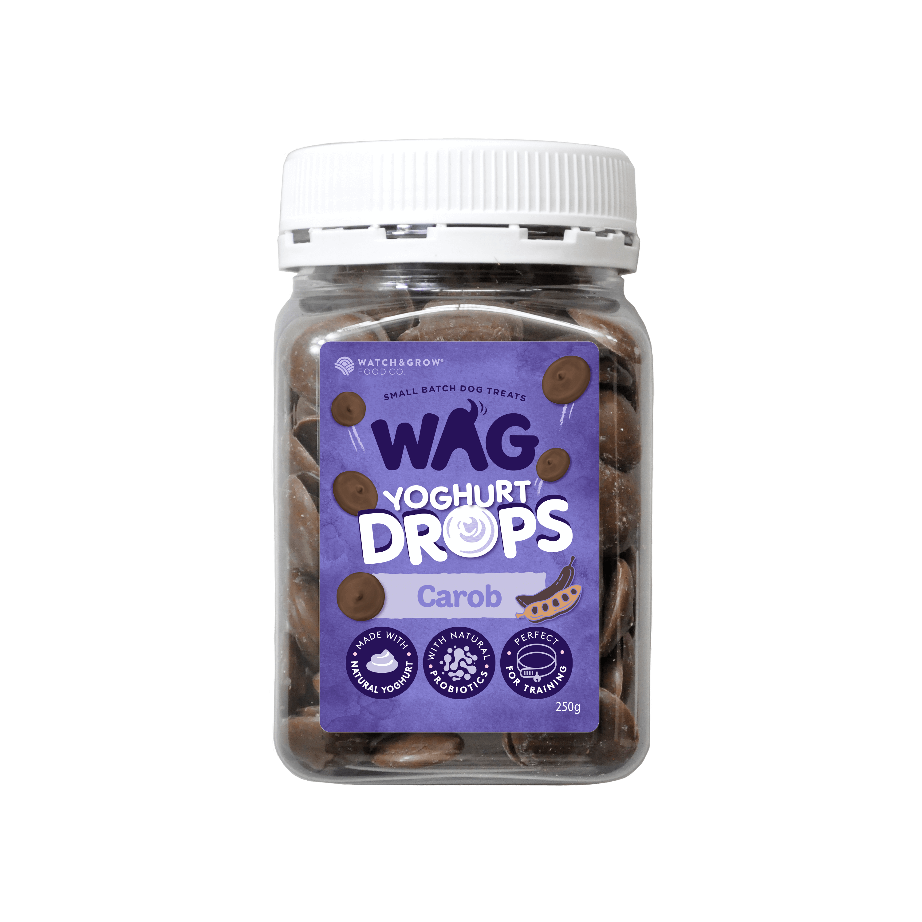 Carob Yoghurt Drops Treat for Dogs WAG