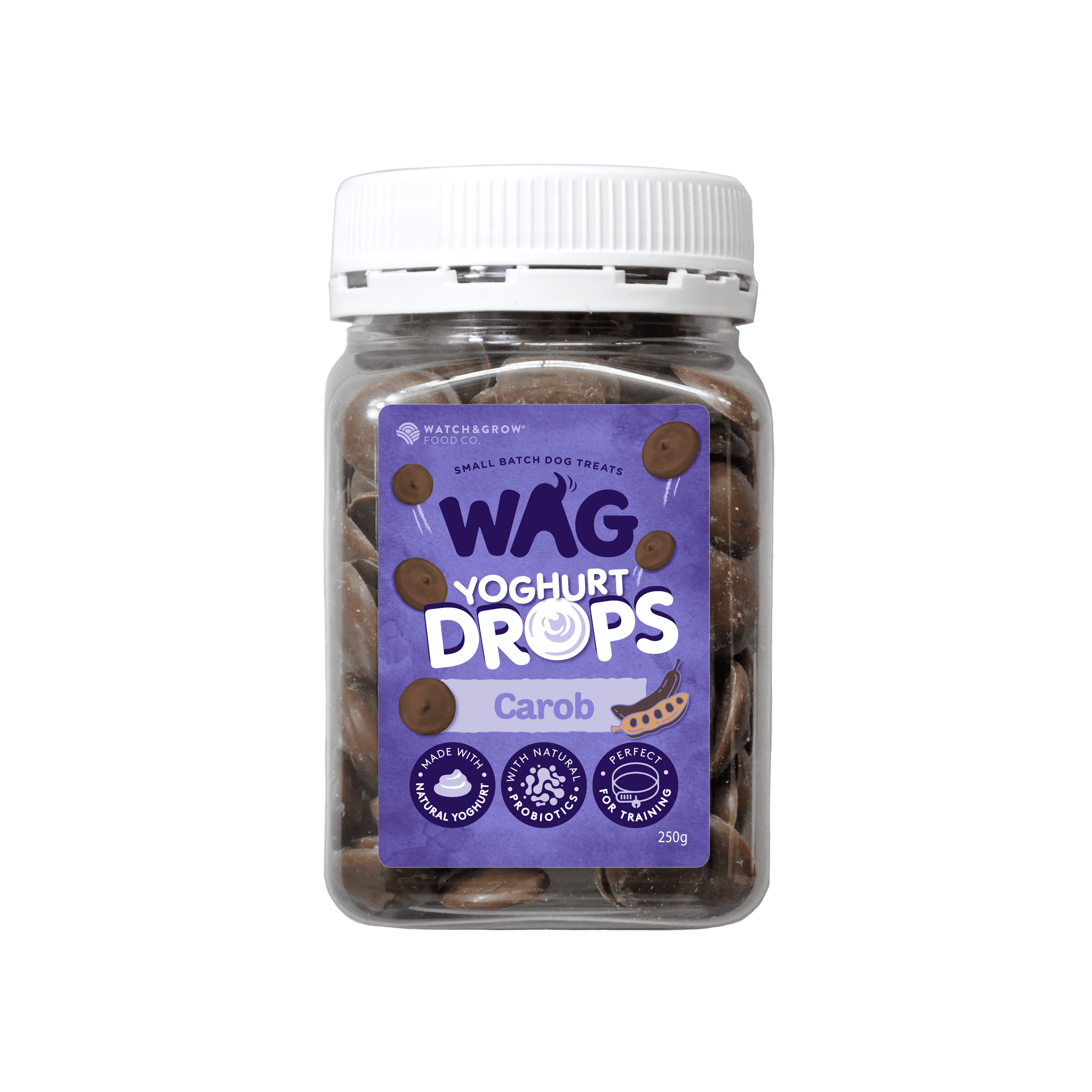 Buy Yoghurt Drops Strawberry for Dogs Online WAG Dog Treats Australia