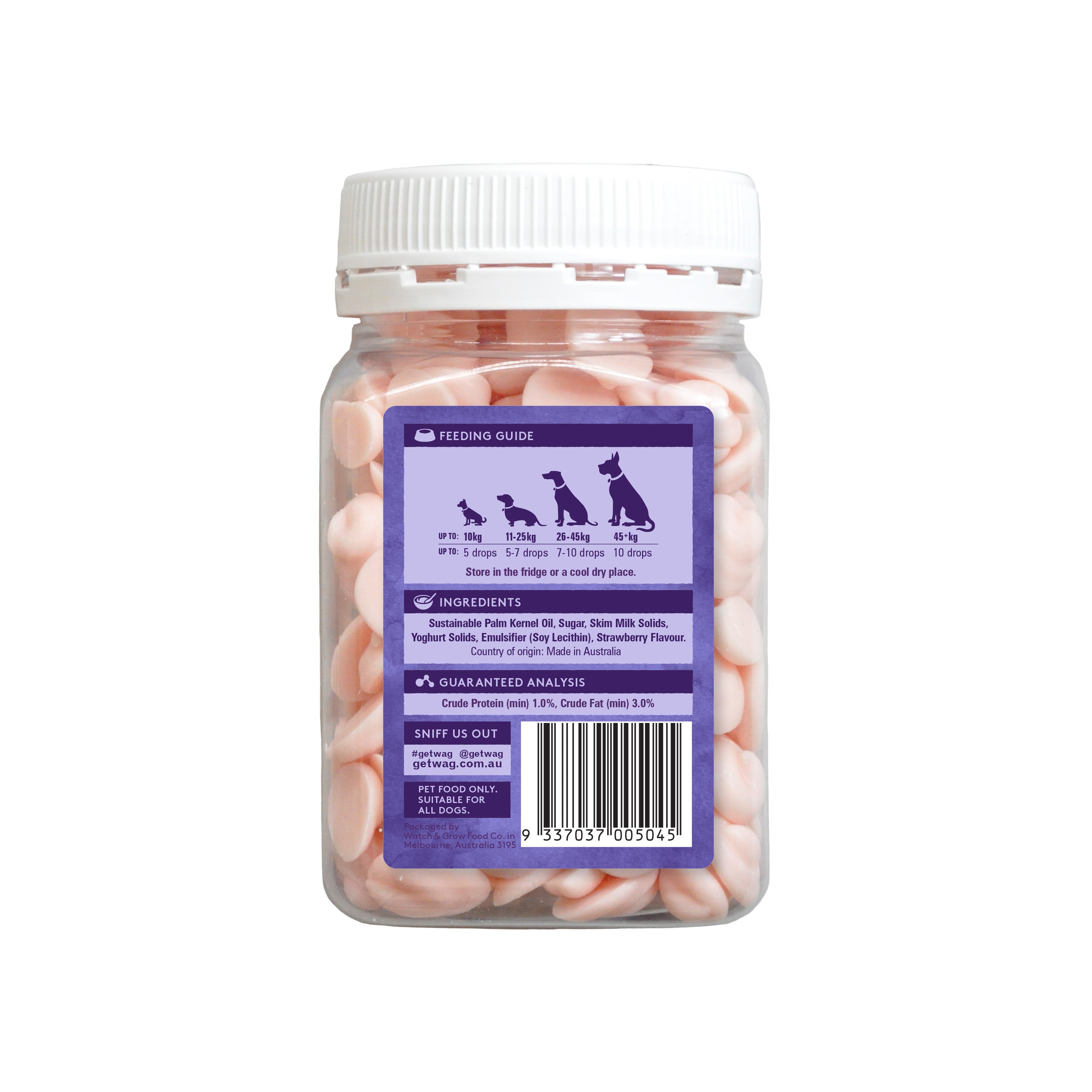 Yoghurt Drops Raspberry Stawberry Yoghurt Drops Treat for Dogs | WAG Australia